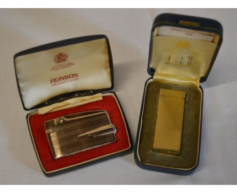 Dunhill lighter and a Ronson lighter