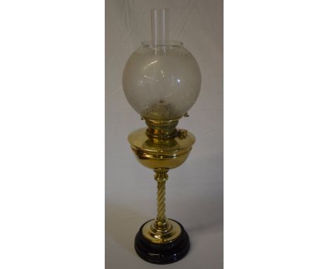 Brass paraffin lamp