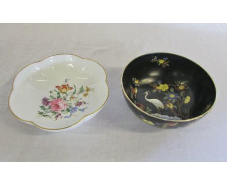 Carlton ware 'Cloisonne' bowl & Royal Worcester bowl