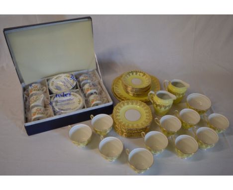 Aynsley boxed coffee set and a Clare Bone China part tea service