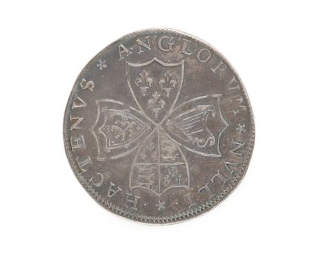 A SILVER BIRTH OF PRINCE CHARLES MEDALLION ENGRAVER UNKNOWN, STRUCK 1630  obverse, four shaped shields with England and Franc