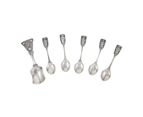 IONA - A SCOTTISH PROVINCIAL CADDY SPOON ALEXANDER RITCHIE Birmingham 1938, with additional Iona Celtic Arts marks, the bowl 