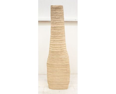Malcolm Martin &amp; Gaynor Dowling original sculpture in carved wood. Height approx 107cm. Impressed M &amp; D to the base.