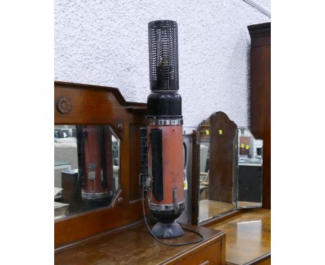 Vintage Vactric vacuum cleaner, converted to a lamp