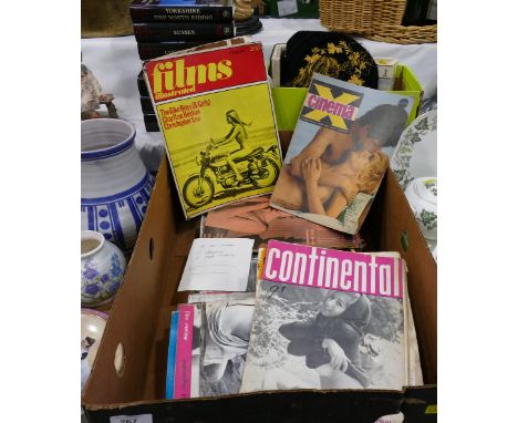 Box of vintage cinema, Films and Filming magazines
