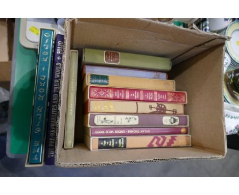 Collection of folio society books in slip cases