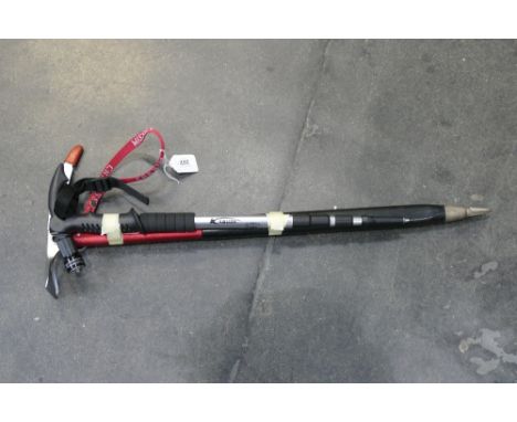 Kabuda anti shock walking pole and a Cassin ice axe