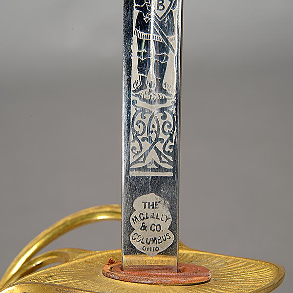 M. C. Lilley & Co. Columbus Ohio Cavalry Sword for Jacob Charles, with