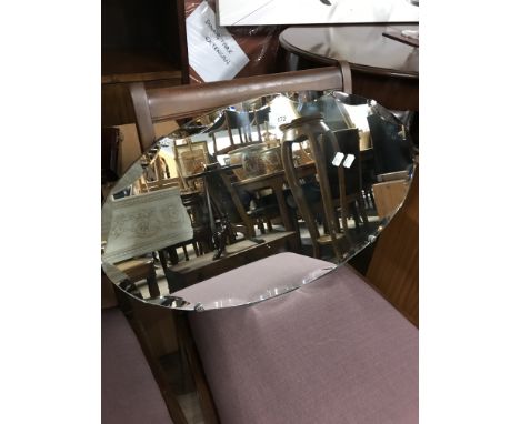 VINTAGE OVAL BEVELLED MIRROR