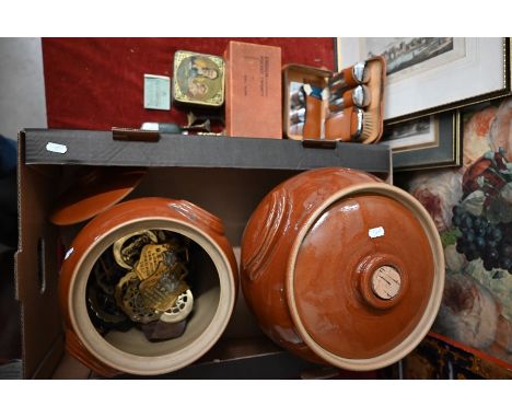 A collection of vintage horse-brasses, including three RSPCA London Van Horse Parade Merit Badges 1930-32, to/w two glazed ea