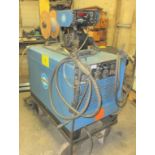 MILLER PULSTAR 450 WELDER W/ REMOTE CONTRACTOR CONTROL AND MILLERMATIC S54D, CART & CABLES