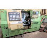 MORI-SEIKI SL-25B5 CNC TURNING CENTER, FANUC SERIES O-T CNC CONTROL, 10” 3-JAW CHUCK, 13.8” SWING,