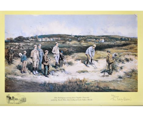 Brown, Michael (1853-1947) After to include "Hoylake-Playing to the Briars-showing John Ball playing a recovery shot watched 