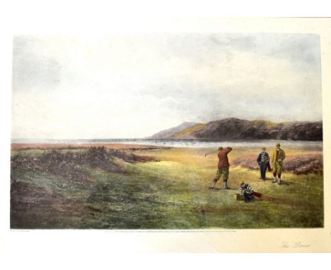 Adams, Douglas (1853-1920) After "The Drive" colour lithograph print published 1894 by Henry Graves & Co London, some speckle