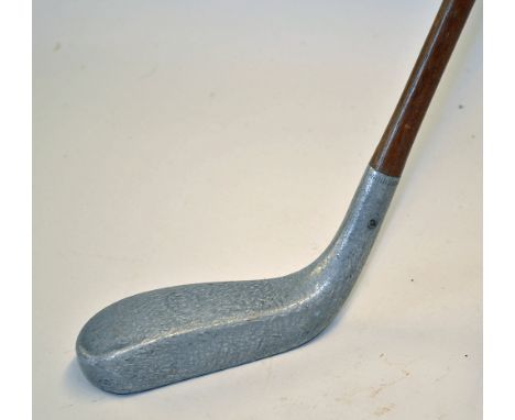 Standard Golf Co Mills Y model alloy longnose putter -  medium lie wt 10oz 1drms - with good hosel and fitted with green hear