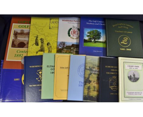 English Golf Club Centenary Books - mostly South East and South Coast region to incl Sunningdale Ladies Golf Club ltd ed no 3