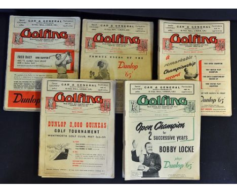 "Golfing" original magazines from 1947 onwards - titled "Golfing Ladies Golf" from August 1947 - December '47, January '48,  