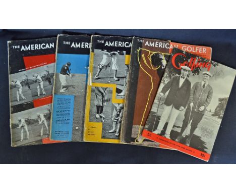 The American Golfer and The Golfing Magazines from 1930's to incl 4x The American Golfer September '32, October '33, March '3