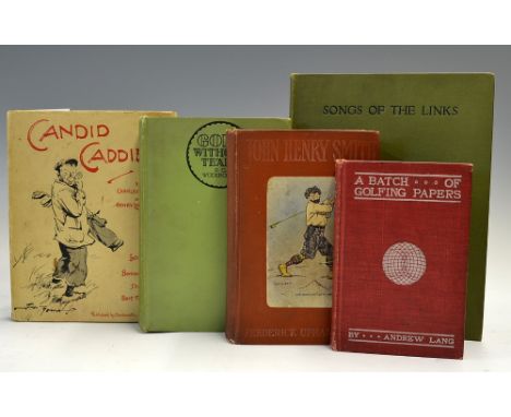 Early Golf Stories and Golf Fiction books (5) to incl Frederick Adams "John Henry Smith - A Humorous Romance of Outdoor Life"