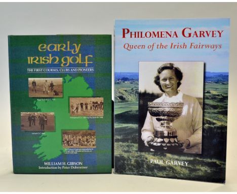 Irish signed golf books to incl "Early Irish Golf - The First Courses, Clubs and Pioneers"  by William H Gibson, 1st ed 1988 