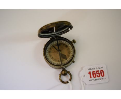 A World War I period pocket verner compass.