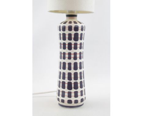 Poole Alfred Read Freeform Lamp base with shade 25cm in Height excluding shade
