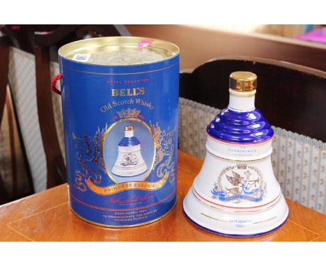 Boxed Bells Old Scotch Whisky 1990 Full Princess Eugenie 