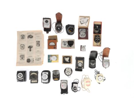 A Mixed Selection of Photographic Light Meters, approx. 21 units, untested,