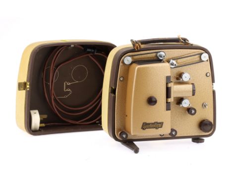 A Specto Royal Cine Projector, brown &amp; cream, untested,