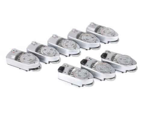 A Selection of Leitz Light Meters five Leica-Meter MC selenium cell light meters and three Leica Meter MR CdS cell light mete