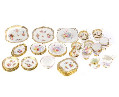 A Hammersley 12 Setting Set of Tea Ware, including sandwich plates, side plates, cups &amp; saucers, milk jug and set of thre