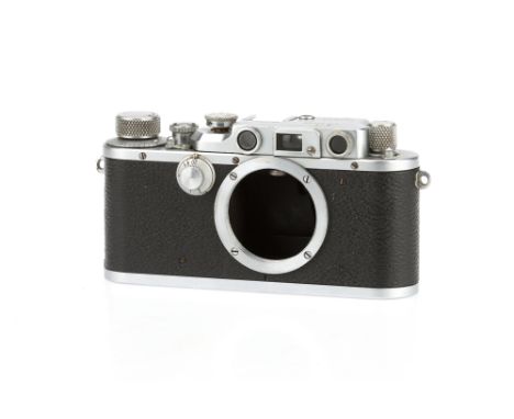A Reid & Sigrist Reid III 35mm Rangefinder Camera, chrome, serial no.P1392, c.1951-53, body G, shutter curtain damaged, will 