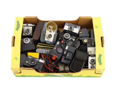 A Selection of Various Viewfinder Cameras brands include Kodak, Kodak Brownie, Kodak Instamatic, Balda, Bencini, Bilora, Boot