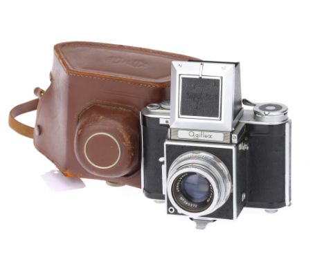 An Agilux Agiflex III 6 x 6cm SLR Camera chrome, serial no. R7178, with an Agilux Anastigmat f/2.8 80mm lens, serial no. 5803