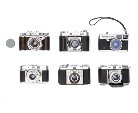 A Selection of 35mm Rangefinder Cameras, to include a Kodak Retina II, body G-VG, shutter working, with a Kodak Retina-Xenon 