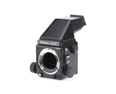 A Mamiya RZ67 Pro II Medium Format Camera Body, black, body G-VG, shutter does not fire when batteries are inserted, fires on