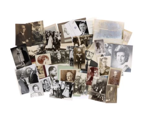 A Large Collection of Vintage Press Photographs, European Royalty, World Dignitaries, vintage gelatin silver prints, many wit