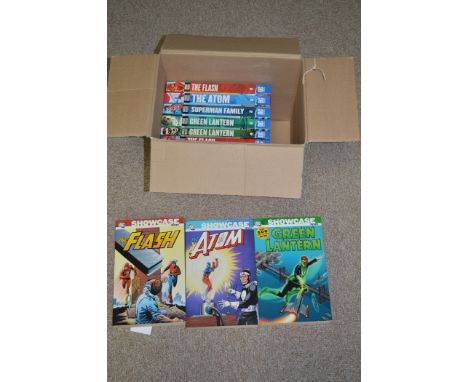 DC Showcase Presents... soft cover black and white editions - Green Lantern, The Flash, The Atom, and Superman Family.  (10 v