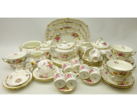 Royal Crown Derby 'Posies' part dinner, tea and coffee ware    Condition Report   Click here for further images, condition, a