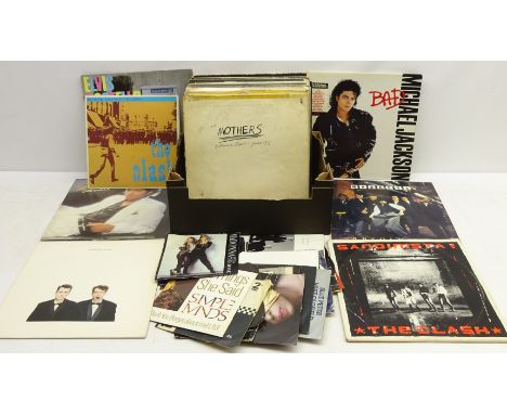 Vinyl LP's and singles including; Madness, The Clash, Michael Jackson, Pet Shop Boys, Fleetwood Mac, Madonna and other LP's i