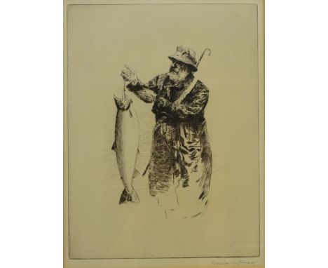 The Gilly, drypoint etching signed in pencil by Norman Wilkinson (British 1878-1971) 32cm x 23.5cm    Condition Report   Clic