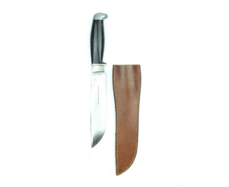 A Cogswell & Harrison Ltd Hunting Knife, 18cm blade with clipped back pint, etched with COGSWELL & HARRISON LTD and SHEFFIELD