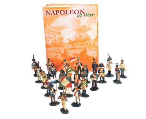 A large collection of x25 assorted Del Prado made ' Napoleon At War ' model soldiers.&nbsp;The highly detailed soldiers of le