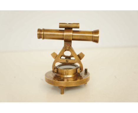 Brass sundial compass &amp; telescope 