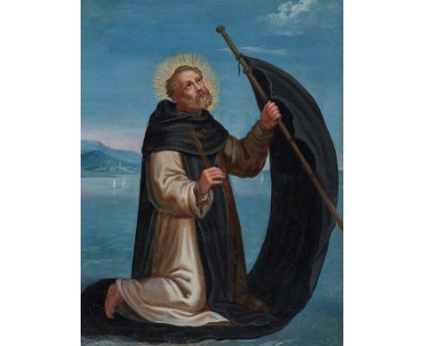 Bernardo Rodriguez (active in Quito, Ecuador, circa 1770)"Saint Raymond of Penyafort"Oil on copper.21 x 16,5 cm.Attributed to