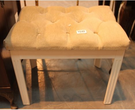 Upholstered dressing table stool