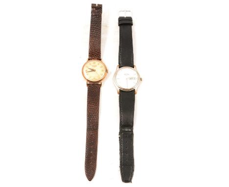 Longines and Rotary - two gentlemen's wristwatches, Longines - a gentleman's automatic wristwatch, 27mm circular part texture