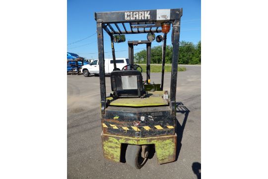 Clark Model TM12 Electric Forklift SN TM24702456840FA, 2,500 lb. cap