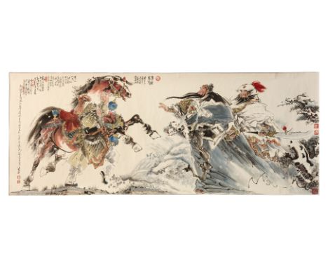 CHINESE SCHOOL (LATE XX) - INK PAINTING, 247 X 96cm
20th century, ink and colour on paper
247 x 96cm
Ownership Statement: Thi
