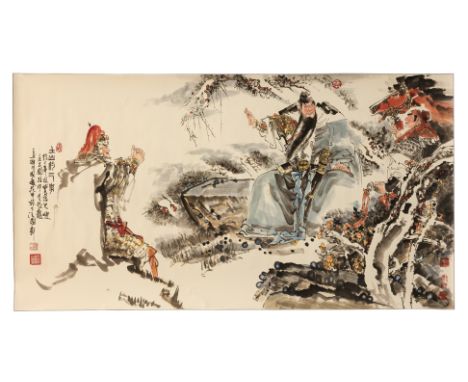 CHINESE SCHOOL (LATE XX)  - INK PAINTING, 180 x 95cm
20th century, ink and colour on paper
, 180 x 95cm
Ownership Statement: 